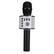 Front. Stock Preferred - Wireless Bluetooth Karaoke Microphone with LED Lights - Black.