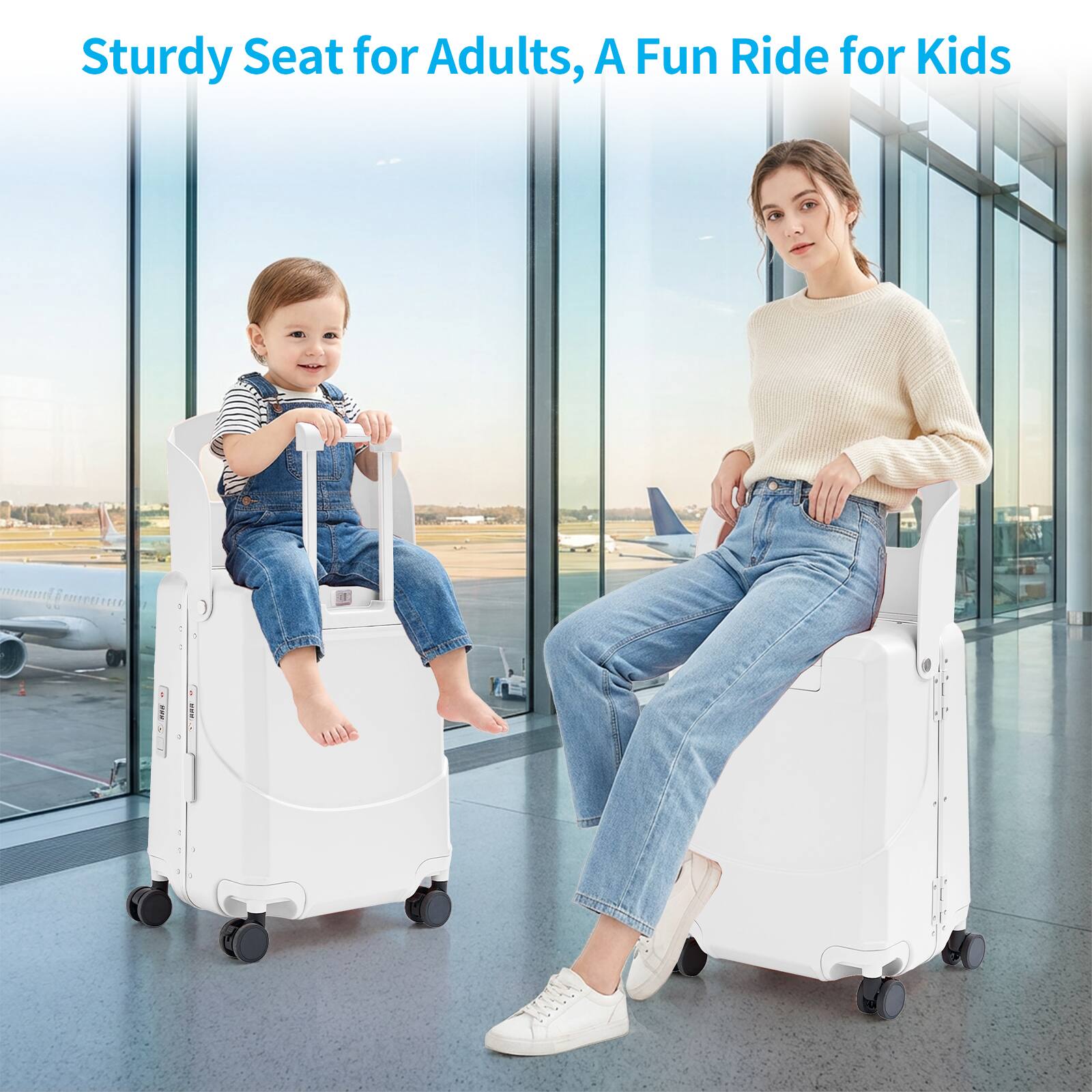 Sturdy Seat for Adults, A Fun Ride for Kids