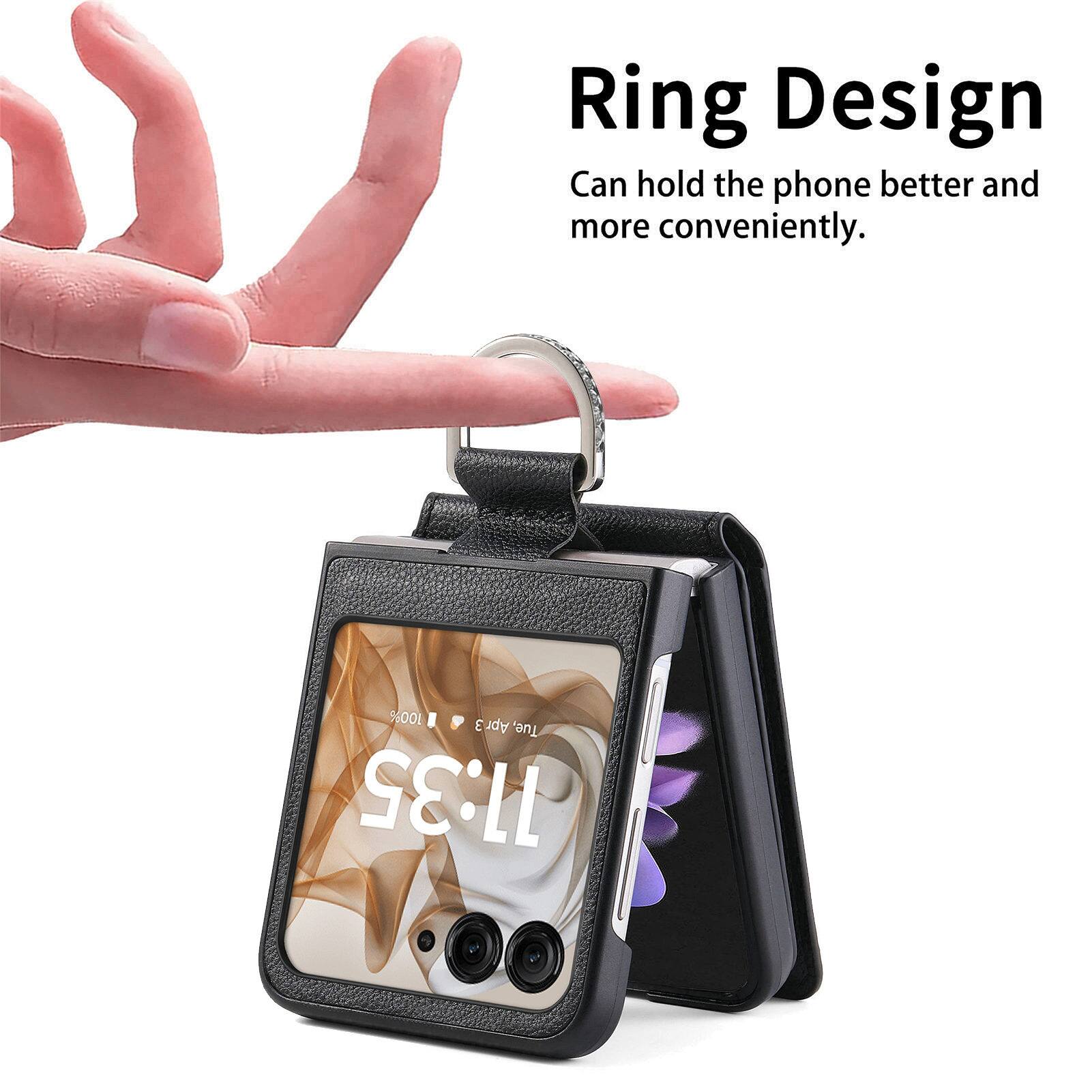 Ring Design Can hold the phone better and more conveniently.