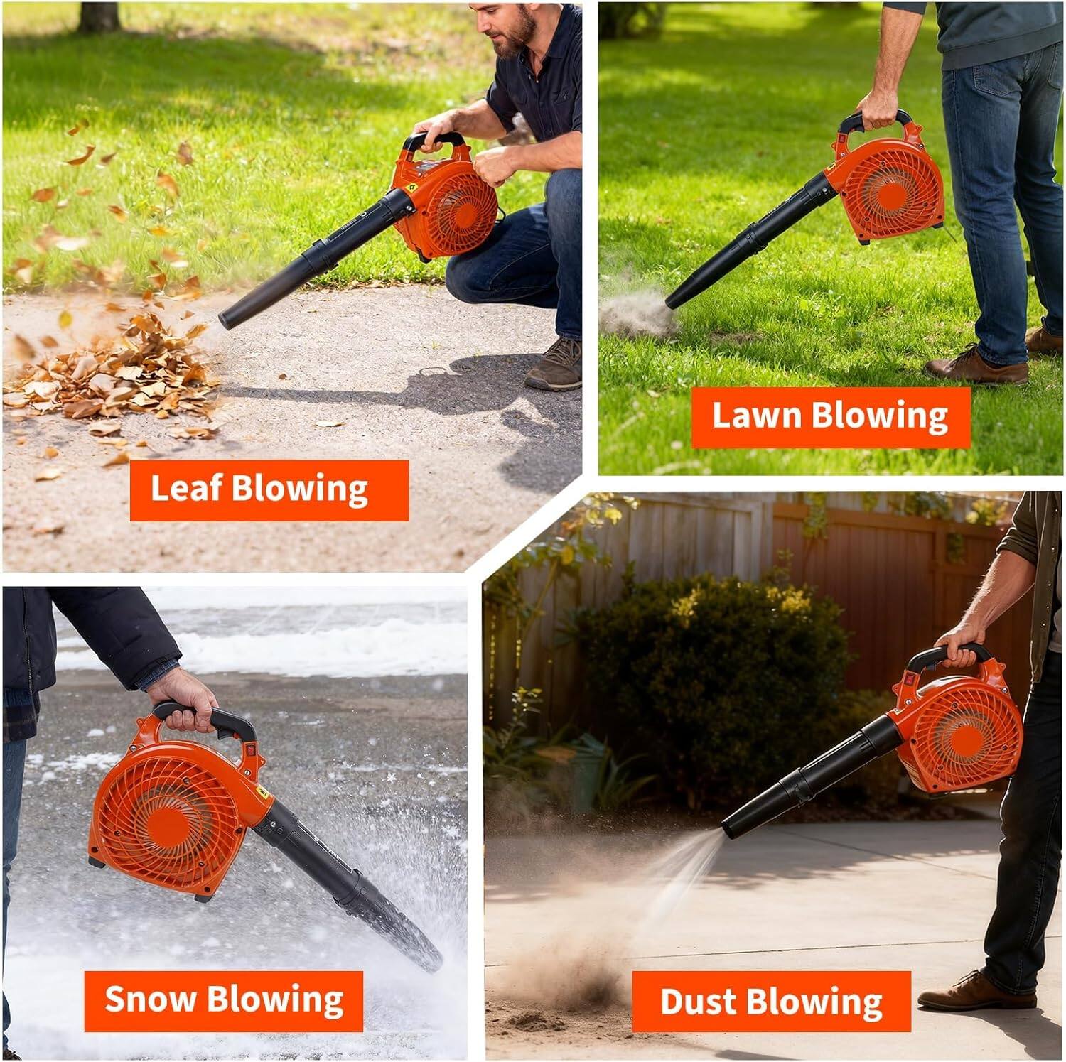- Leaf Blowing
- Lawn Blowing
- Snow Blowing
- Dust Blowing