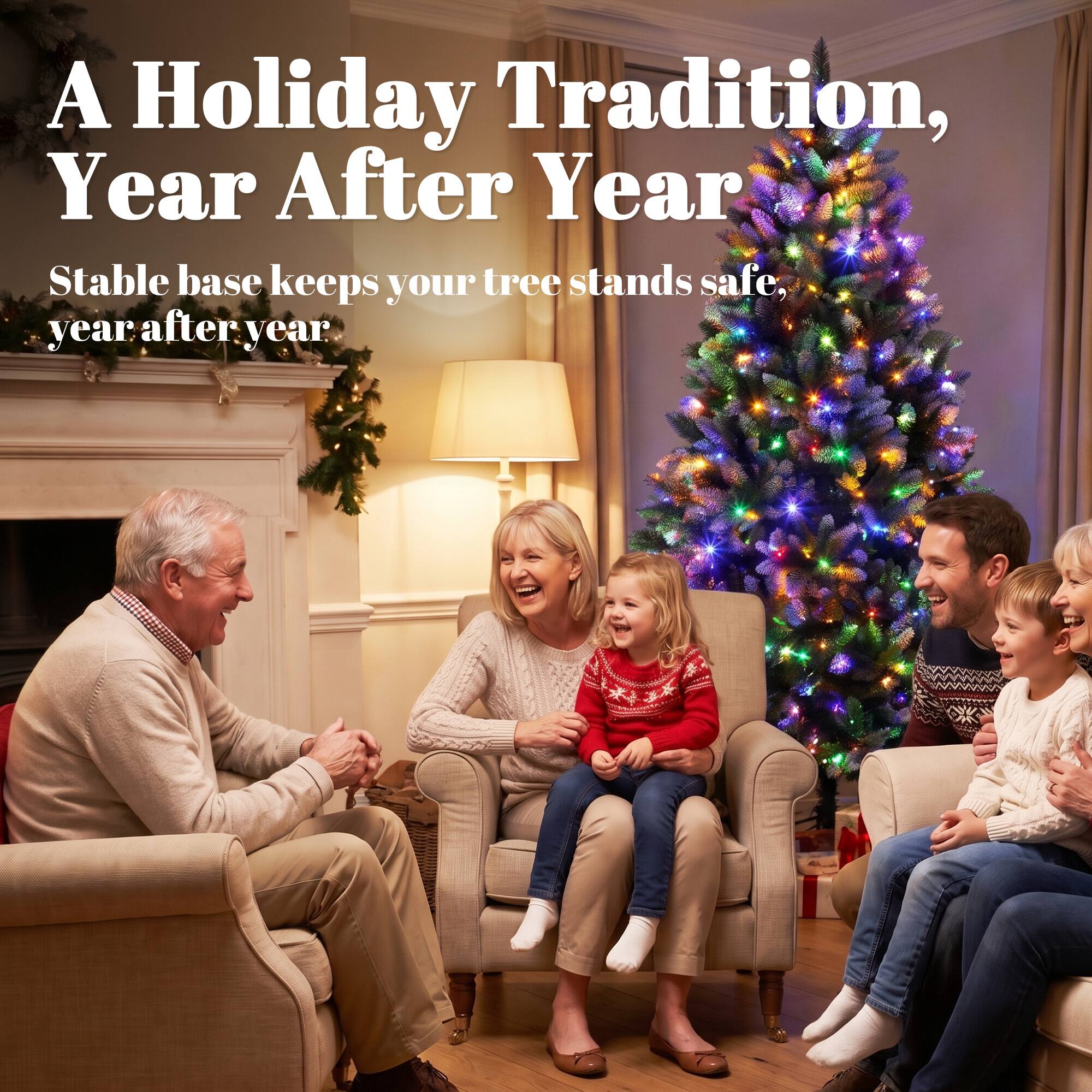 A Holiday Tradition, Year After Year  
Stable base keeps your tree stands safe, year after year.