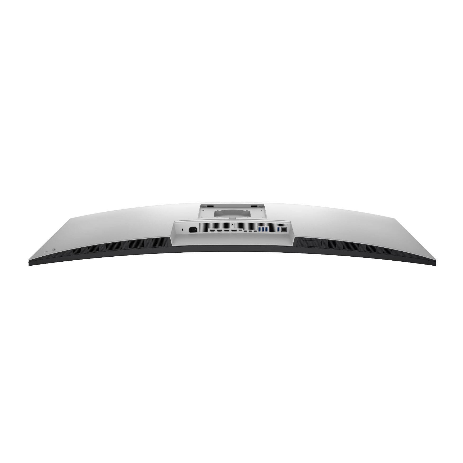 Back. Dell - Dell 52-Inch Ultrasharp 6K 120Hz Thunderbolt Hub IPS Curved Monitor (Platinum) - black.