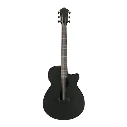 Front. Ibanez - Ibanez AEG621 Black Out Acoustic Electric Guitar with Spruce Top.