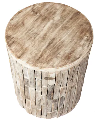 Front. Patio Sense - Elyse Round Garden Stool.