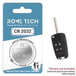 RomeTech - Replacement Battery for Key Fob - Chevrolet Equinox 2010-2019