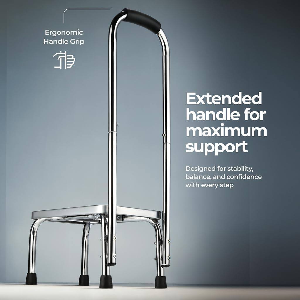 Ergonomic Handle Grip

Extended handle for maximum support

Designed for stability, balance, and confidence with every step