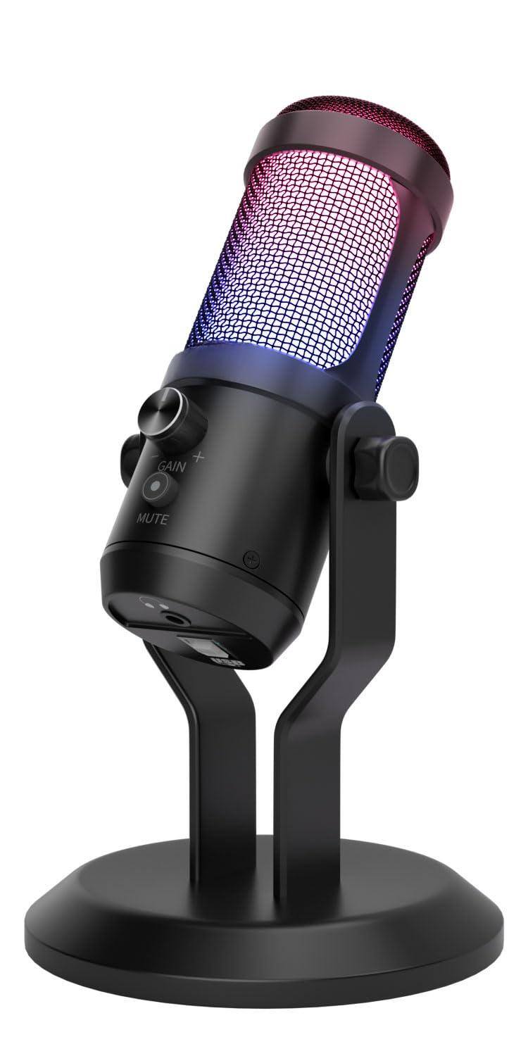 Reds Spade Podcast microphone with boom arm studio condenser mic real ...