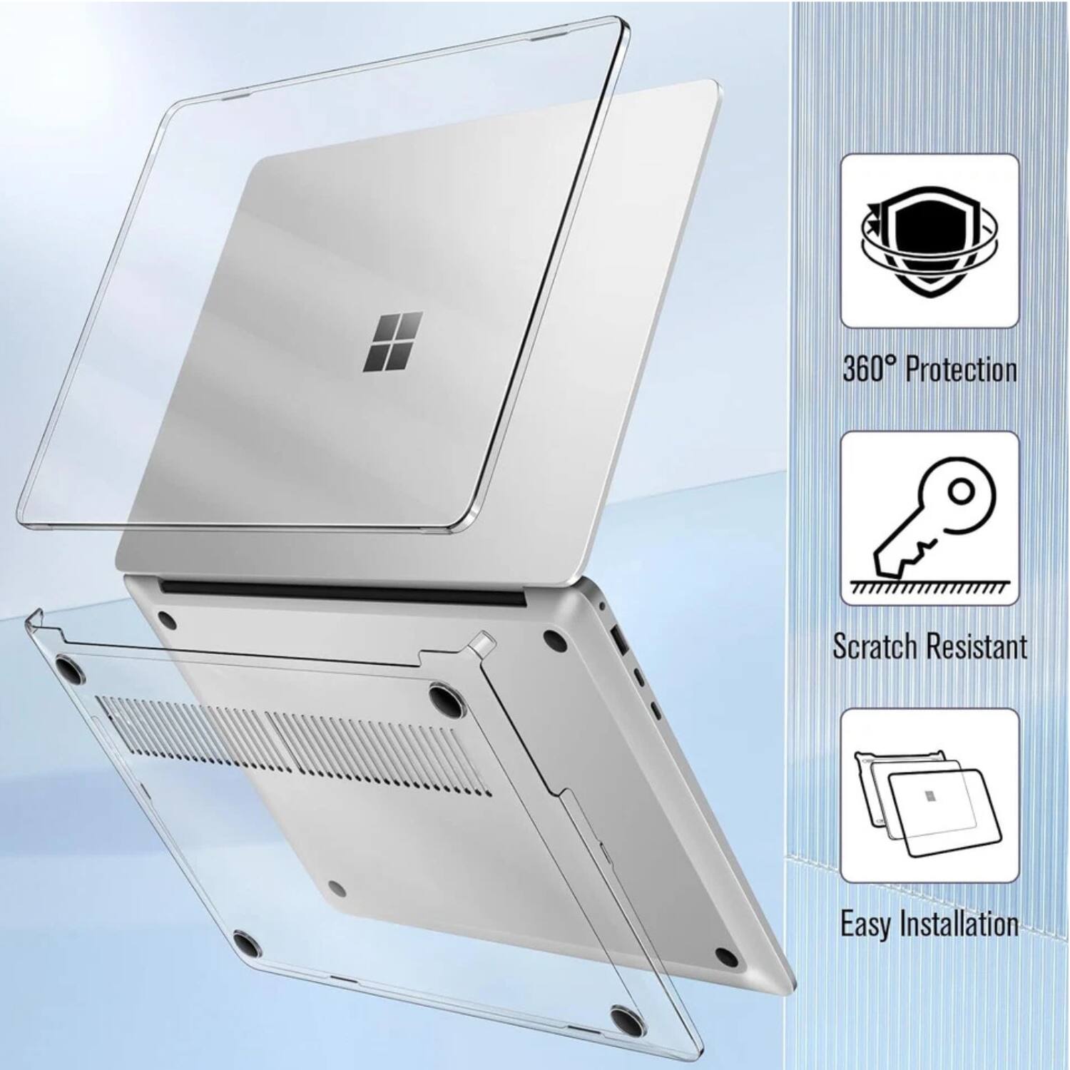 360° Protection  
Scratch Resistant  
Easy Installation