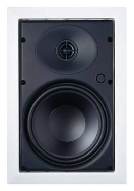 Sonance - C Series 6-1/2" 80-Watt Passive 2-Way In Wall Speaker (Each) - White/Black