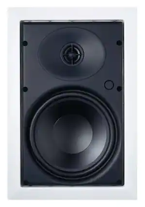 Front. Sonance - C Series 6-1/2" 80-Watt Passive 2-Way In Wall Speaker (Each) - White/Black.