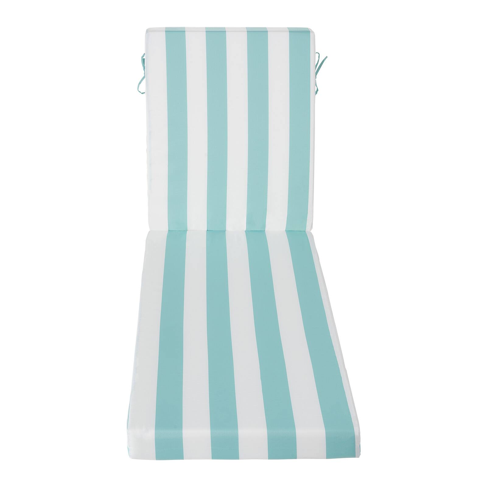 Alt View 5. VEVOR - Chaise Lounge Cushion, 80 x 26 x 4 in, Set of 2 Outdoor Lounge Chair Cushions, Fade-Resistant Sun Lounger Cushions - Green & White Stripes.