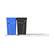 Alt View 6. Rev-A-Shelf - Rev-A-Shelf Double Pullout Trash Can 27 qt. for Kitchen, RV-15KD-2218C-S - Blue/Black.