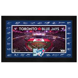 Highland Mint - Toronto Blue Jays 12" x 20" 2026 Signature Field Photograph - Facsimile Signatures - Multicolor