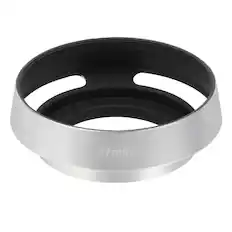 Front. Unique Bargains - 37mm Lens Hood, Universal Metal Hollow Curved Screw-in Vented Lens Hoods for Fujifilm for Pentax - Silver.
