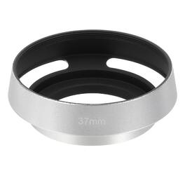 Unique Bargains - 37mm Lens Hood, Universal Metal Hollow Curved Screw-in Vented Lens Hoods for Fujifilm for Pentax - Silver