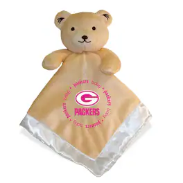 MasterPieces - Green Bay Packers NFL Plush Teddy Bear Baby Blanket - Pink