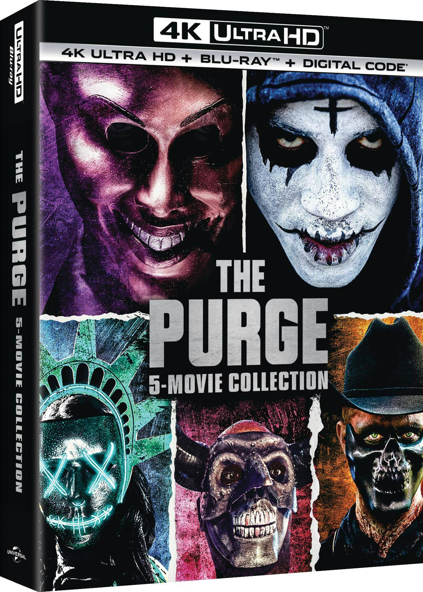 Angle. The Purge: 5-Movie Collection   - 4K Blu-Ray.