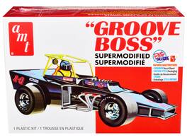 Skill 2 Model Kit "Groove Boss" Supermodified Racer 1/25 Scale Model by AMT - Multi