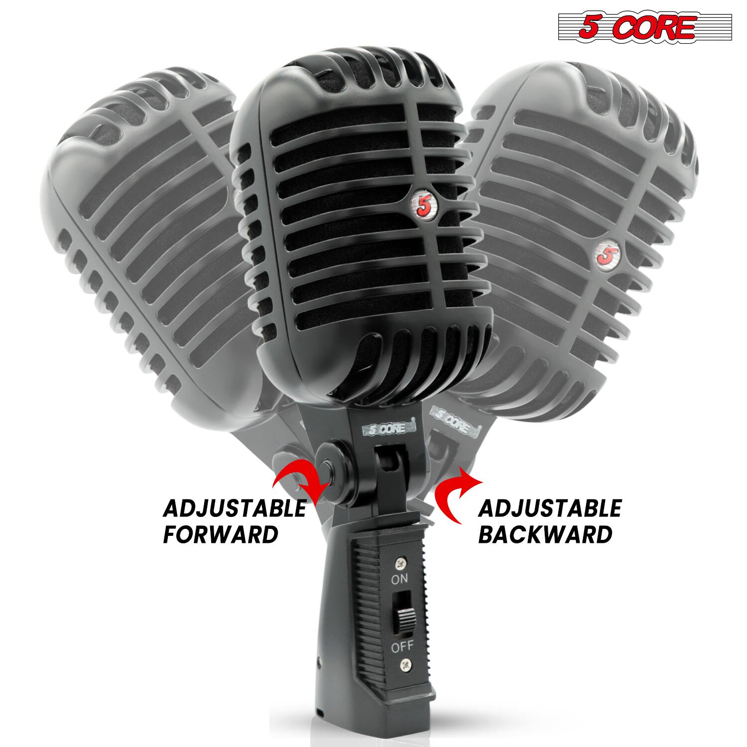 5 CORE

ADJUSTABLE FORWARD

ADJUSTABLE BACKWARD

ON OFF