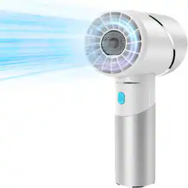 Loheer - Rechargeable Handheld Fan, 4 Speed Portable Mini Turbo Fan with Brushless Motor for Travel Office