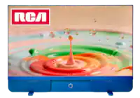 Front. RCA - RCA EzGo Battery Powered Portable Smart TV 27" FHD 1080p Google TV - Voice Control -ATSC Tuner (Blue) - Blue.