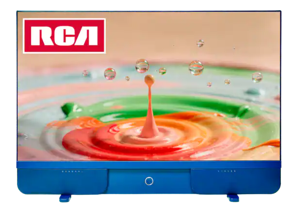 Front. RCA - Battery Powered Portable Smart TV RCA EzGo 27" - Blue.