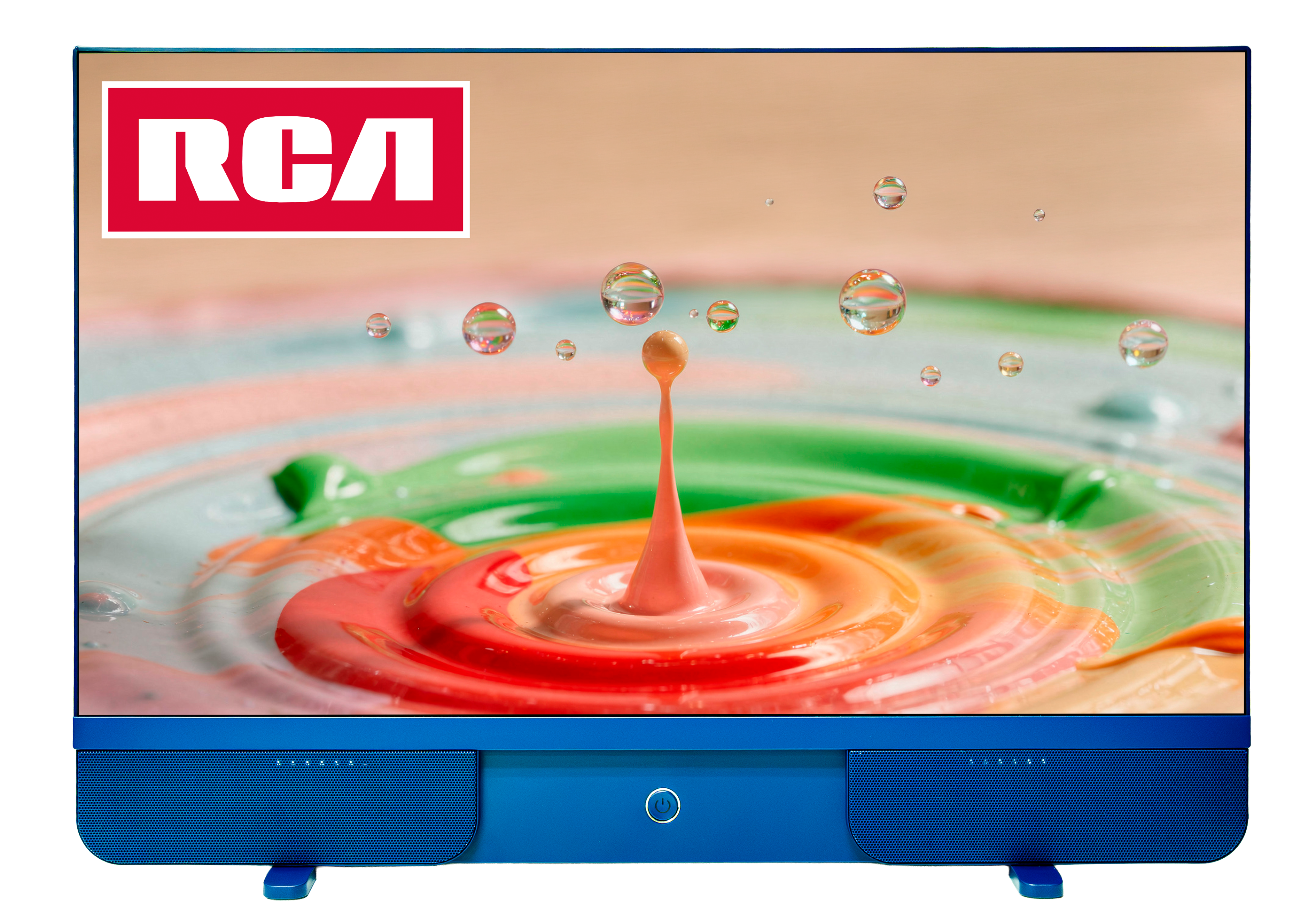 Front. RCA - Battery Powered Portable Smart TV RCA EzGo 27" - Blue.