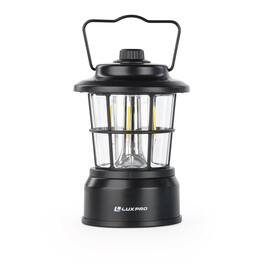 LUXPRO - Retro LED Lantern, 265 Lumens - Black