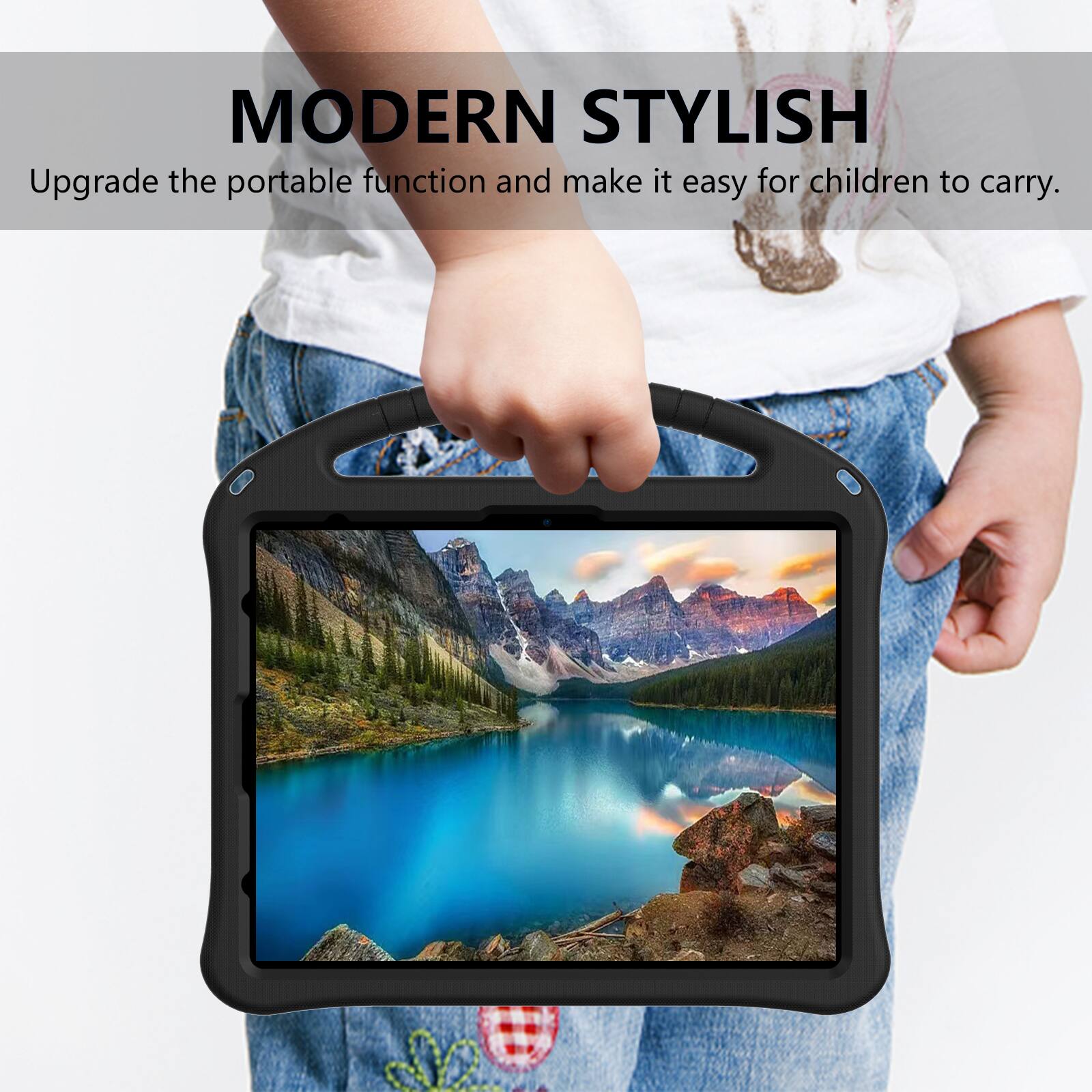 MODERN STYLISH  
Upgrade the portable function and make it easy for children to carry.