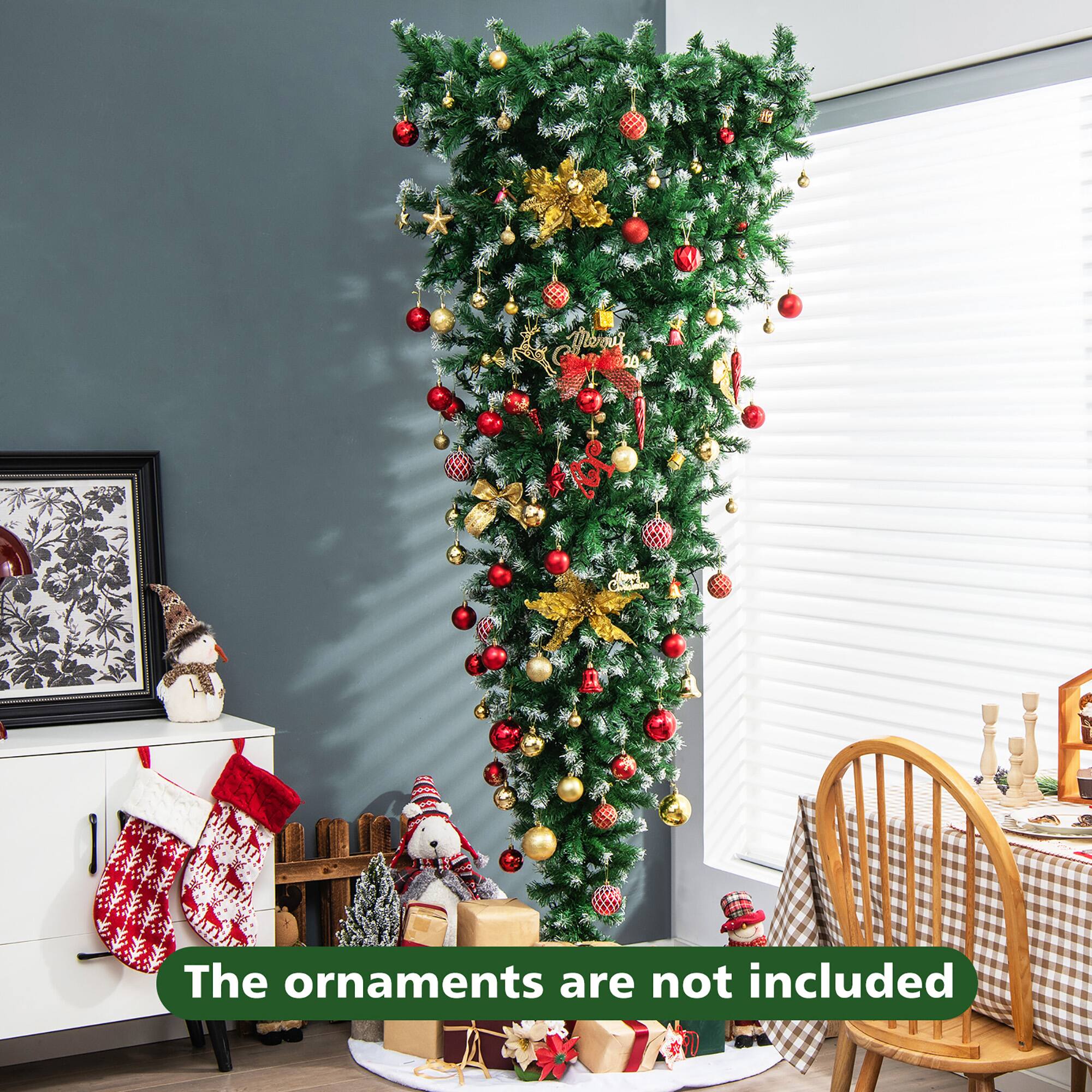 The ornaments are not included