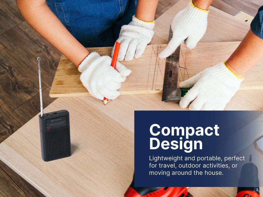 Compact Design  
Lightweight and portable, perfect for travel, outdoor activities, or moving around the house.