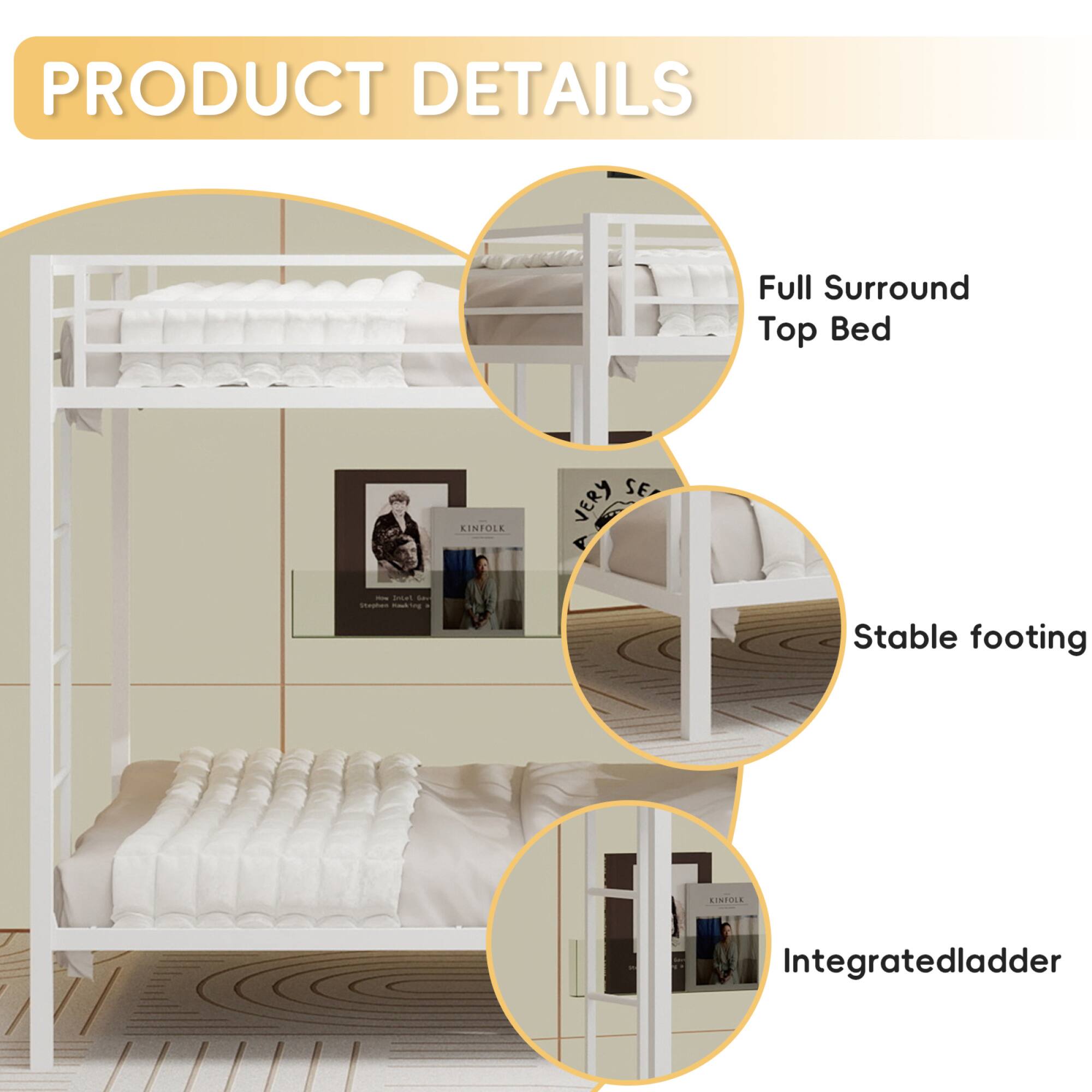 PRODUCT DETAILS

- Full Surround Top Bed
- Stable footing
- Integrated ladder