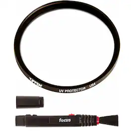 Tiffen - 37mm UV Protector Lens Filter with Lens Cleaning Brush Tool Bundle