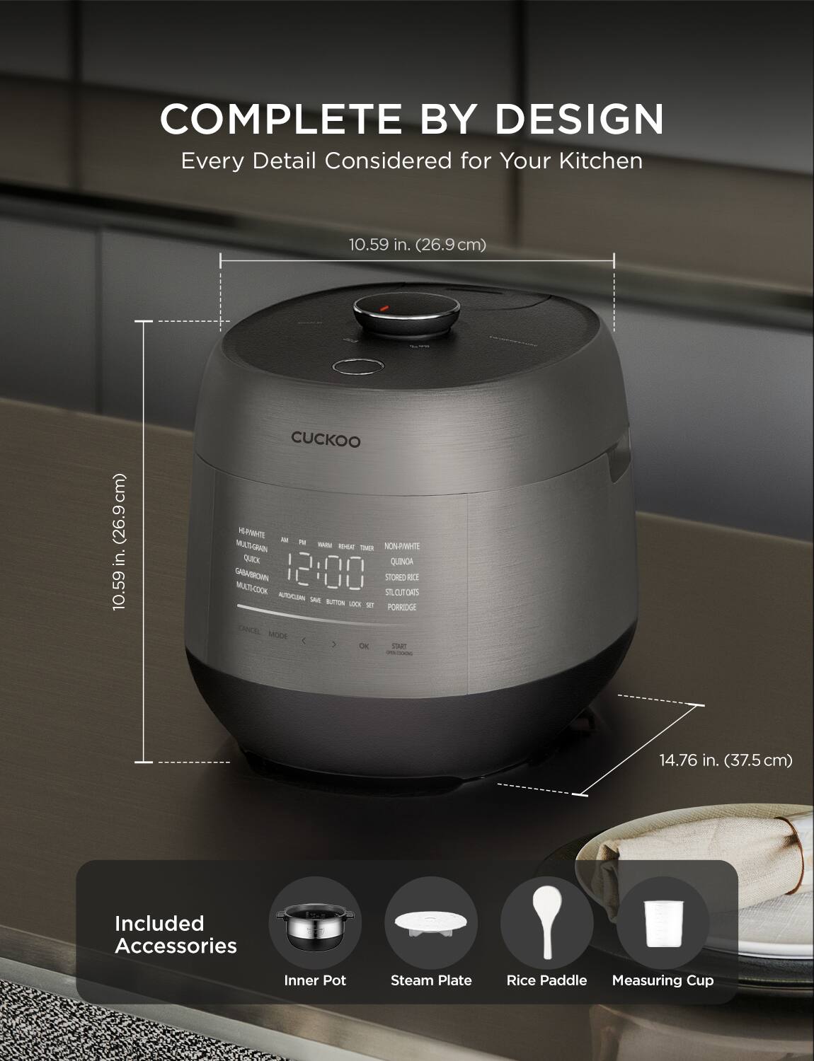 Cuckoo 6 Cup Rice Cooker with Induction Heating Twin Pressure
