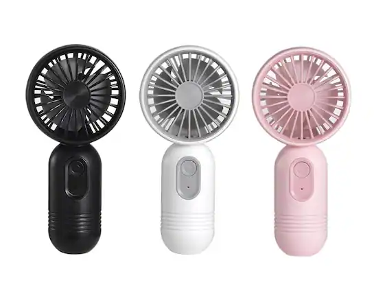 Front. FINEAK - 3-Pack Cute Mini Handheld Fan - 3 Speeds USB Rechargeable Lightweight Personal Fan.