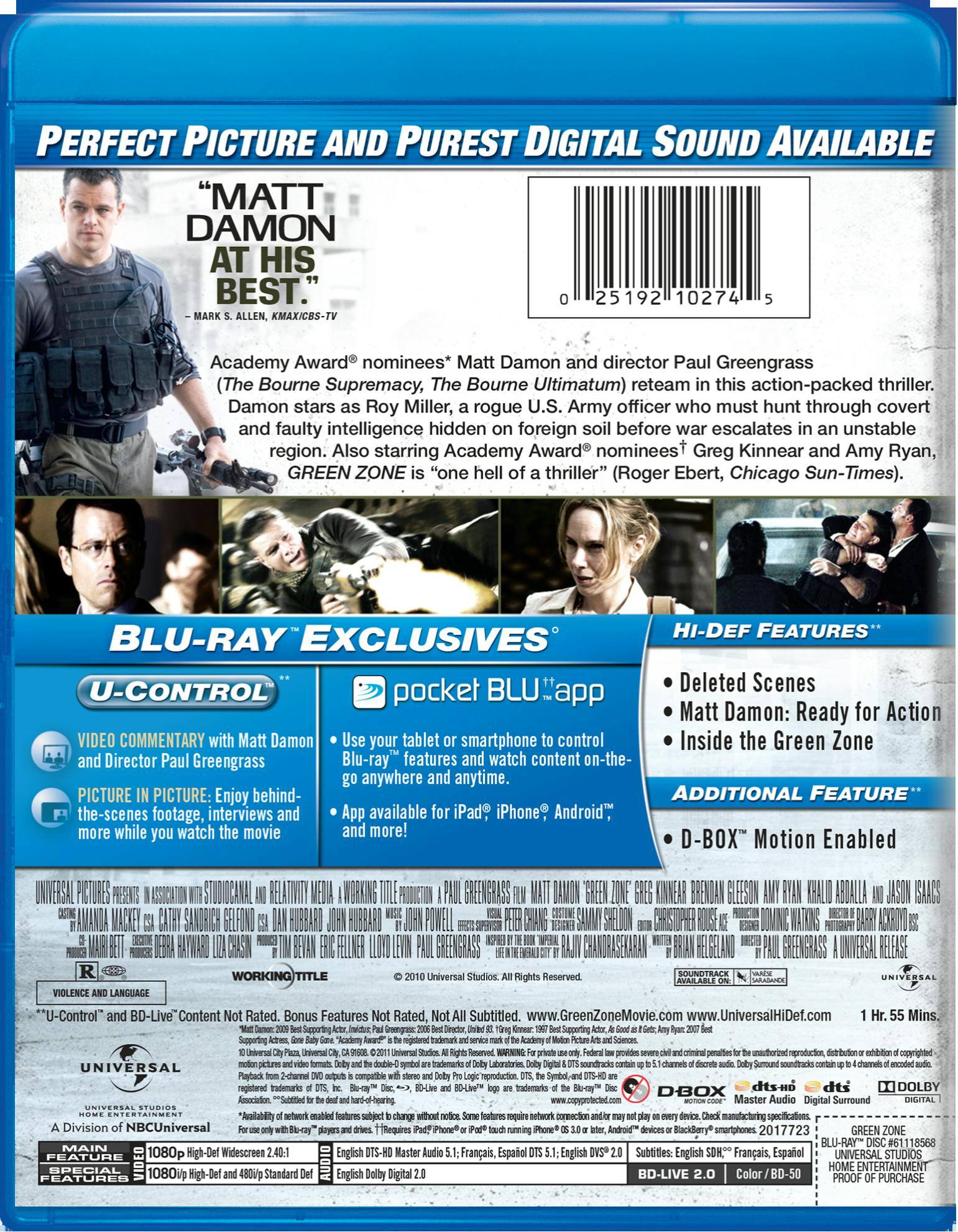 Angle. Green Zone (Blu-ray New Packaging) [Blu-ray].