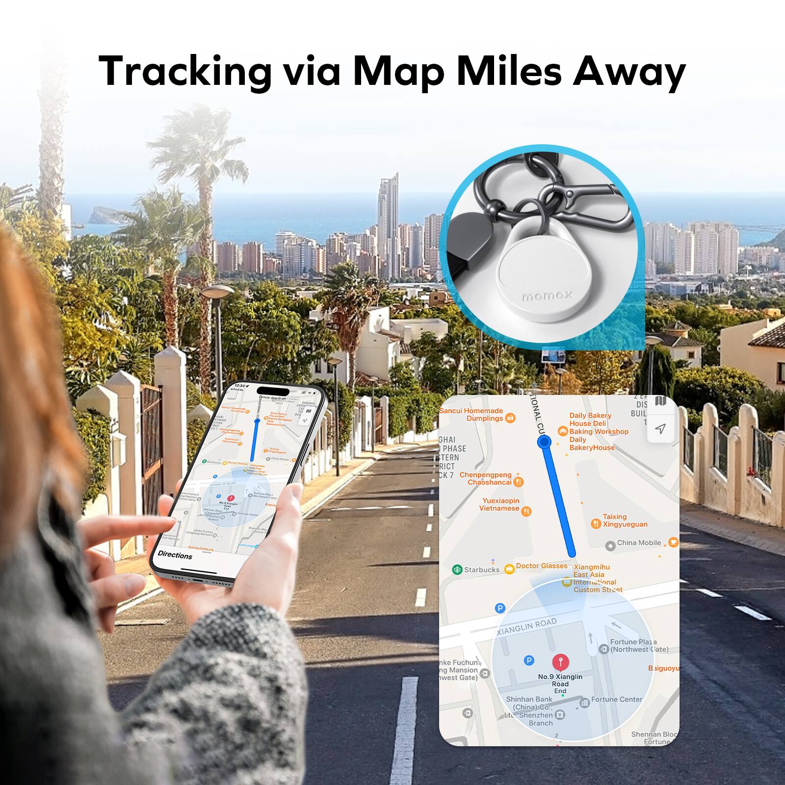 Tracking via Map Miles Away

Sanci Homemade Dumplings  
TONG CU  
GHAI PHASE  
TERN  
ICT  
Chenpengpeng  
Chaoshancai  
Daily Bakery  
House Deli  
Baking Workshop  
Daily BakeryHouse  
Yuexiaopin  
Vietnamese  
Taixing  
Xingyueguan  
Directions  
China Mobile  
Doctor Classes  
Xiangmihu  
Starbucks  
East Asia Internazional  
Custom SG  
ROAD  
KIANGLIN  
Portune  
Northwest Gate  
Fuchun  
Mansion  
8  
Bijuguyu  
Kianglin Road  
Ene Shinhan  
Sank Fortune Center  
ChinaCo  
Shenzhen