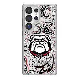 Keyscaper - NCAA - Georgia Bulldogs Paisley Galaxy Clear Case - S23 - Multicolor