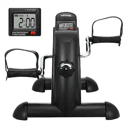 VEVOR - Under Desk Bike Pedal Exerciser, Mini Exercise Bike for Arm/Leg Exercise, Multi-level Resistance Pedal - Black