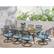 Alt View 17. Hanover - Traditions 11-Piece Dining Set with Ten Swivel Rockers and an Extra-Long Dining Table - Alumicast/Blue.