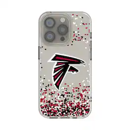 Keyscaper - NFL - Atlanta Falcons iPhone Clear Case with Confetti Design - 15 - Multicolor