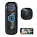Front. Toucan - Video Doorbell Pro - Black.