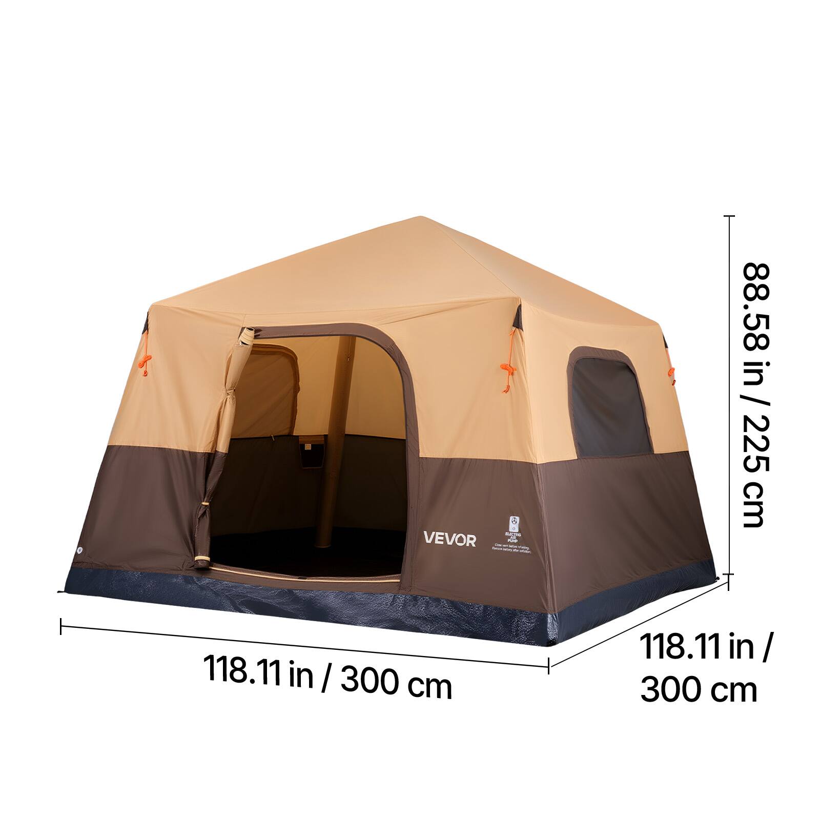 VEVOR 88.58 in / 225 cm  
118.11 in / 300 cm  
118.11 in / 300 cm