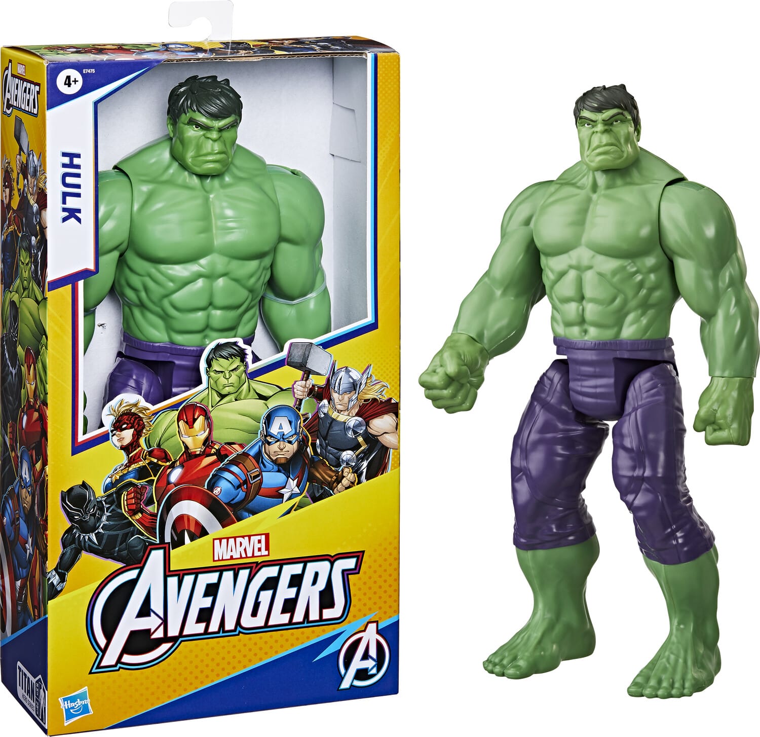 Hasbro - Collectibles - Marvel Avengers - Titan Hero Series - 12" Deluxe Hulk Action Figure - COLLECTABLES - Multicolor