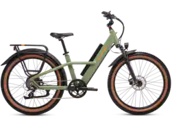 Rad Power Bikes - Radster Trail - Ebike w/ 65 miles max operating range & 28 mph max speed - Large - Fir Green - Front_Zoom