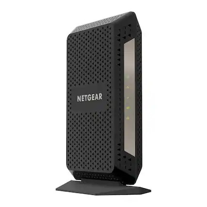 Front. NETGEAR - CM1000-100NAR DOCSIS 3.1 Cable Modem, Compatible with All Providers, Up to 1 Gbps - Refurbished Excellent - Black.