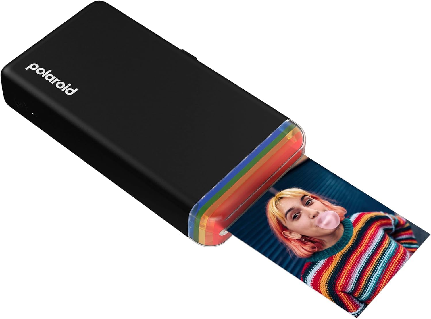 Left. Polaroid - Polaroid Hi-Print 2nd Generation Bluetooth Dye-Sub Printer - Black.