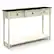 Angle. Costway - Farmhouse Console Table Entryway Sideboard with 3 Drawers & Open Storage Shelf - Off-white/Brown.