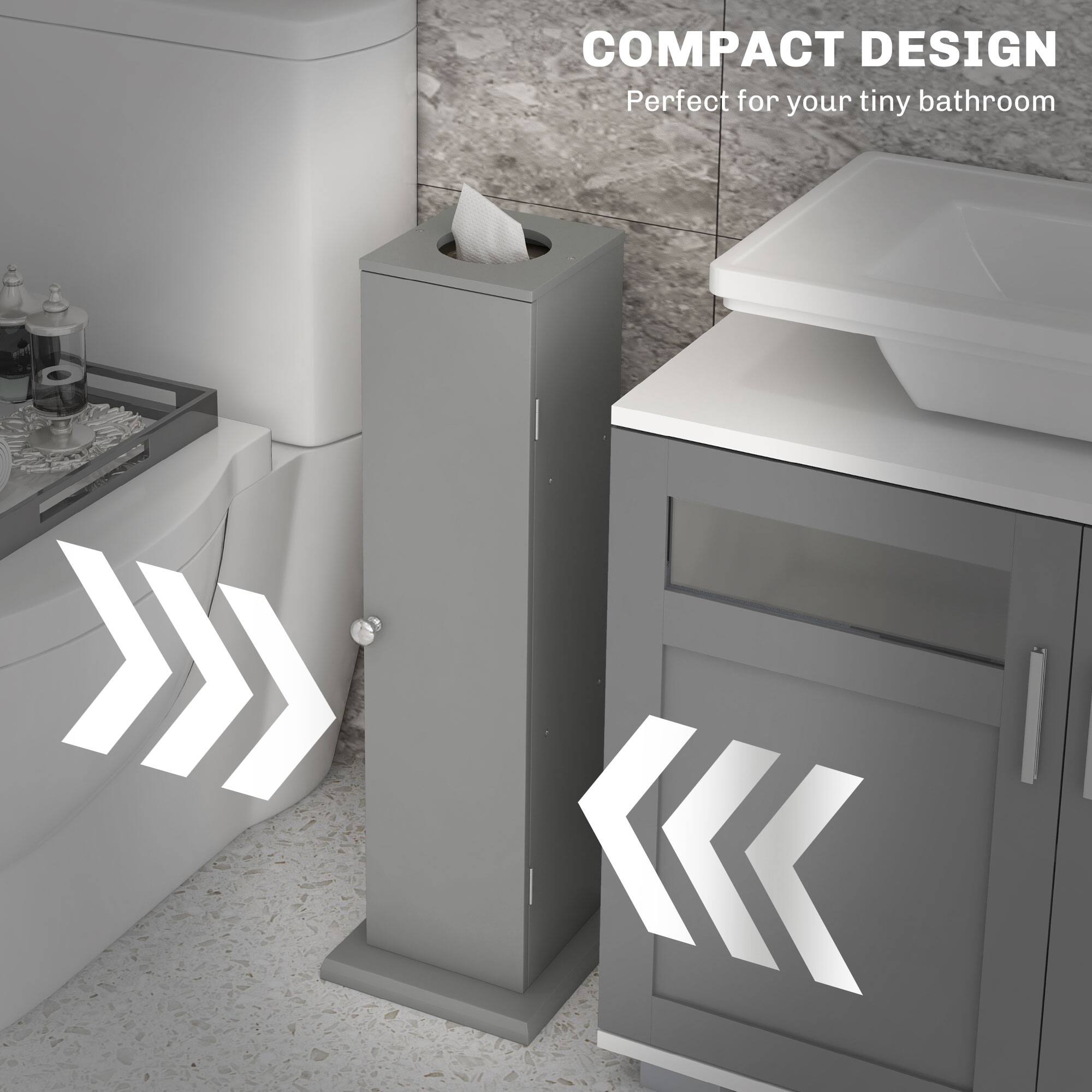 COMPACT DESIGN  
Perfect for your tiny bathroom