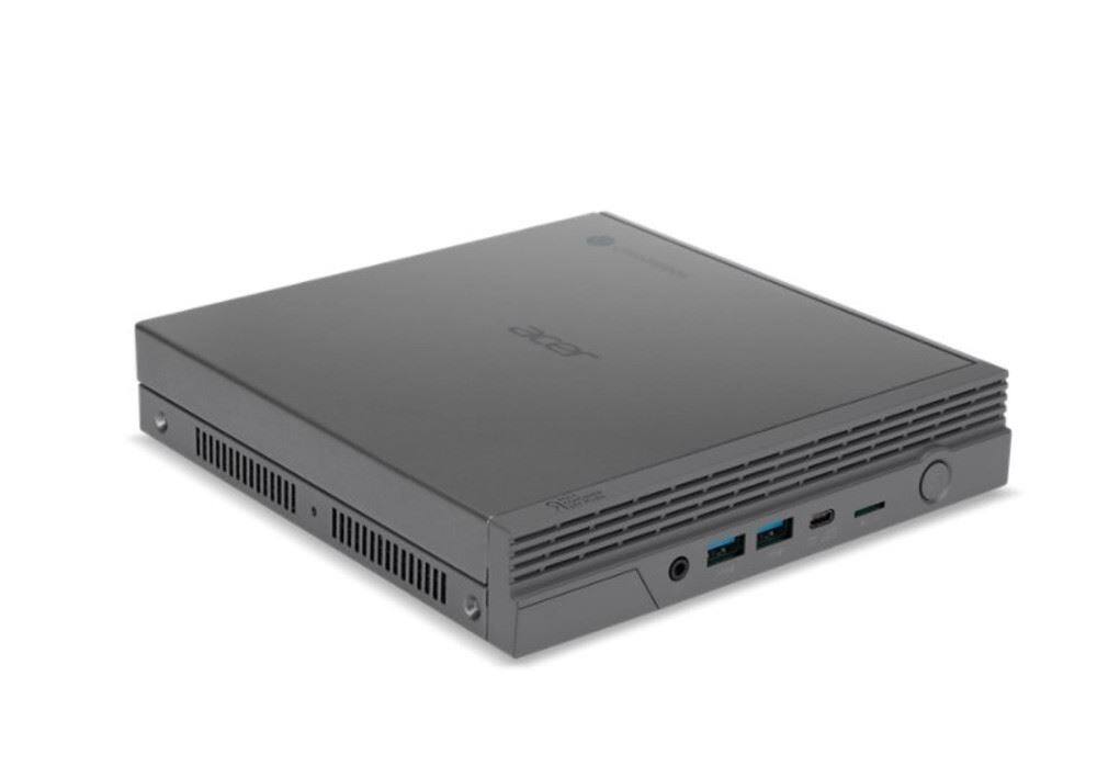 Left. Acer - CXI5-C432 Chromebox Intel Celeron 7305 1.10GHz 4GB RAM 32GB FLASH ChromeOS | CXI5-C432 | DT.Z2JAA.001 - Black.